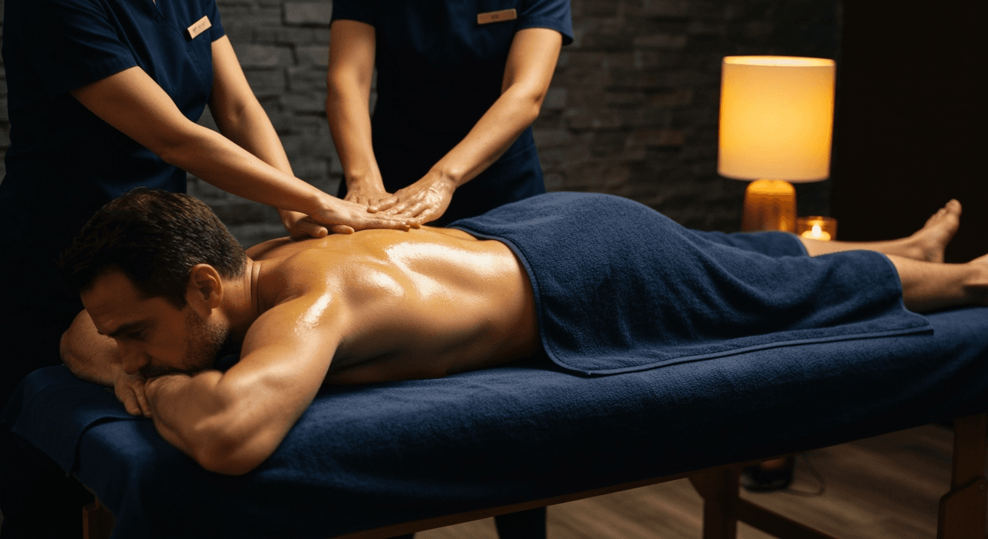 Massagem 4 Mãos